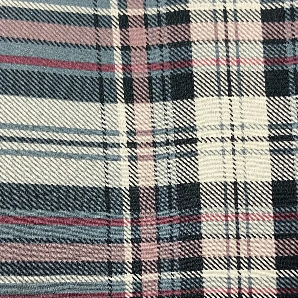 Joie Multicolor Plaid V-Neck Blouse